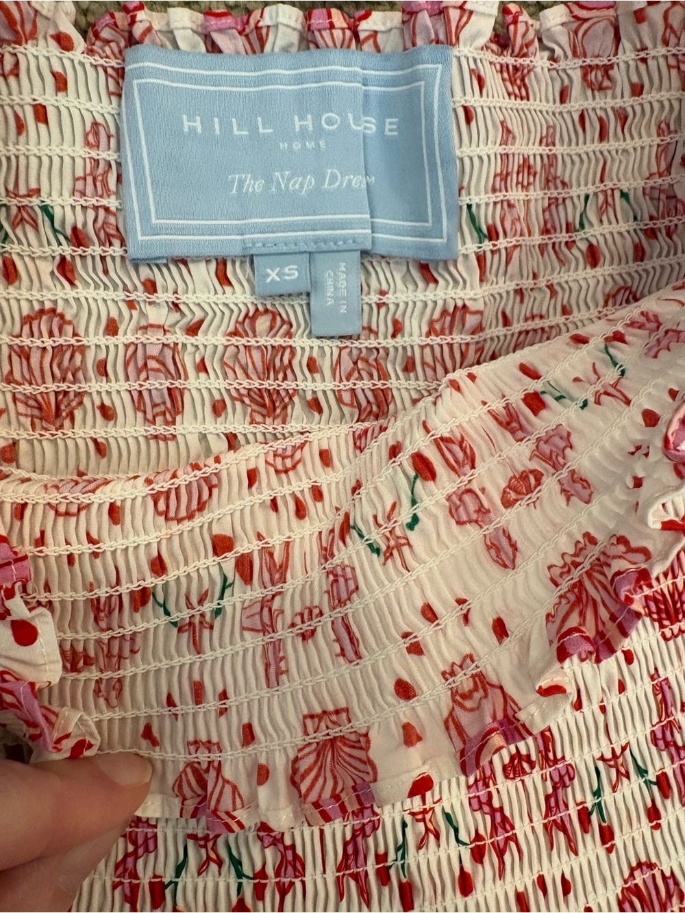 ⁠Hill House Home The Athena Nap Dress Mermaid Print Mini Dress Size XS - Picture 7 of 11